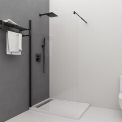 Painel de duche vidro fixo Trend Tubo Redondo