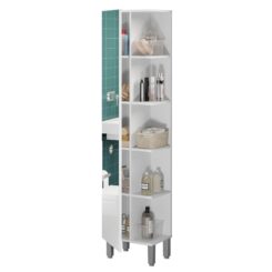 Coluna de casa de banho Teckno 1 porta com espelho