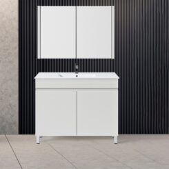 Conjunto Âncora 80cm BR - Movel + Lavatório + Esp + Aplique