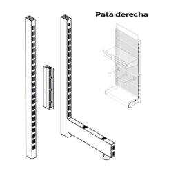 Pé direito para expositor 00030