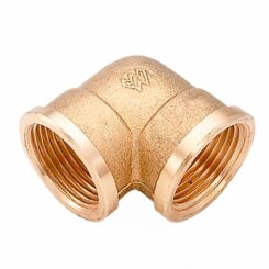 Cotovelo f-f 1/2" latão