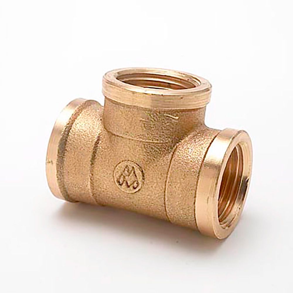 Tê f-f-f 3/4" latão
