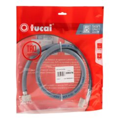 Mangueira de entrada de água para máquina de lavar F ¾ POL - F cotovelo ¾ POL, 150 cm