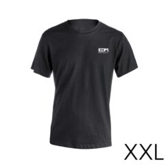 Camiseta preta tamanho-xxl manga curta bordada