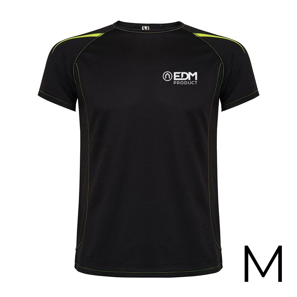 T-shirt desporto preta tamanho-m roly