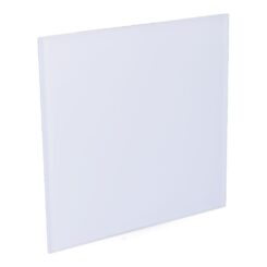 Tampa 175x175 mm vidro branco fosco para extrator 08413 ø10cm edm