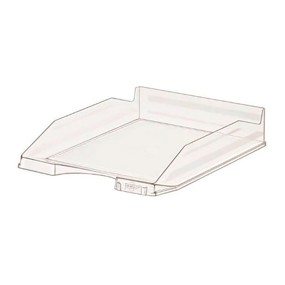 Tabuleiro de secretária faibo 93 vidro empilhável 350x250x65mm