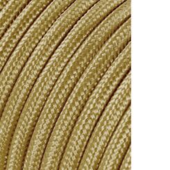 Carretel de cabo cordão tubular H03VV-F 2 x 0,75 mm² ouro escuro, 5 m
