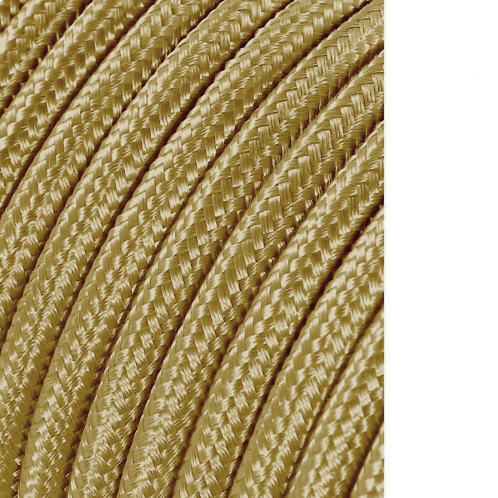 Carretel de cabo cordão tubular H03VV-F 2 x 0,75 mm² ouro escuro, 5 m
