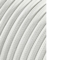 Carretel de cabo cordão tubular H03VV-F 2 x 0,75 mm² branco, 5 m