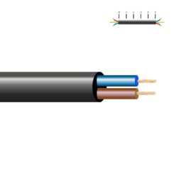 SEDILES Mangueira tubular vv-k06/1kv 2 x 1,50 mm², preta euro/m