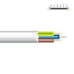 SEDILES Mangueira tubular vv-k06/1kv 3 g 1,50 mm², branca euro/m