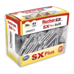FISCHER Plugue Sx plus ø6 x 30 mm, caixa de 80 unidades