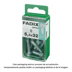 Caixa S 6 unid. parafuso rosca chapa hexagonal autot. 5,4x32mm fadix