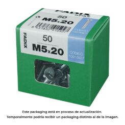 Caixa l 50 unid. parafuso metrico CP m 5x20mm fadix