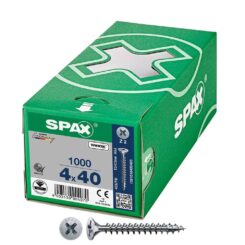 Caixa 1000 unidades. parafuso de cabeça plana universal wirox 4X40MM Z2
