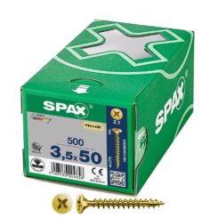 Caixa 500 unidades. parafuso universal de cabeça chata yelox 3,5x50mm z2