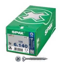 Caixa 100 unidades parafuso de cabeça plana universal wirox 6X140MM T30