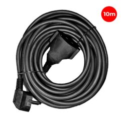 Prolongador com 1 tomada 2P+E, 16A 250V~ 10 m cabo H05VV-F 3G1,5mm² negro