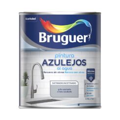 Tinta aquosa acetinada azul acinzentada para azulejos (parede) 750 ml