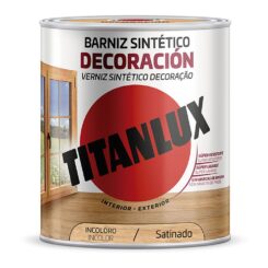 TITAN Verniz decorativo sintético acetinado incolor 750 ml