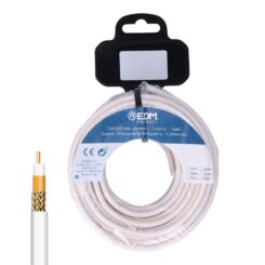EDM Enrolador de cabo coaxial de cobre blindado 10 m