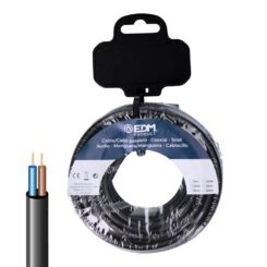 Rolo de cabo elétrico VV-K06/1Kv 2 x 2,50 mm² preto 5m