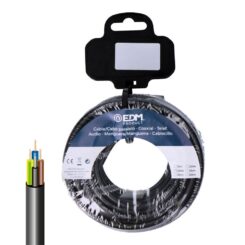 EDM Carretel de mangueira tubular vv-k06/1kv 4 g 2,50 mm² preto, 5 m