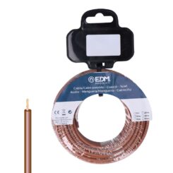 EDM Enrolador de cabo h07z1-k 1,50 mm² marrom, 15 m