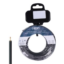 EDM Enrolador de cabo h07z1-k 2,50 mm² preto, 50 m