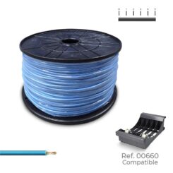 Cabo H07Z1-K 2,50 mm² azul, 400 m. ( bobina média )