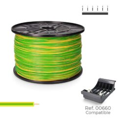 Cabo H07Z1-K 1,5 mm² bicolor, 500 m. ( bobina média )