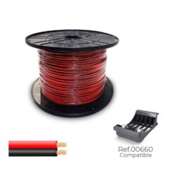 Cabo paralelo 48V 2 x 0,75 mm² vermelho/preto 500 m.