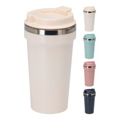 Copo de viagem em aço inox cores sortidas 500 ml