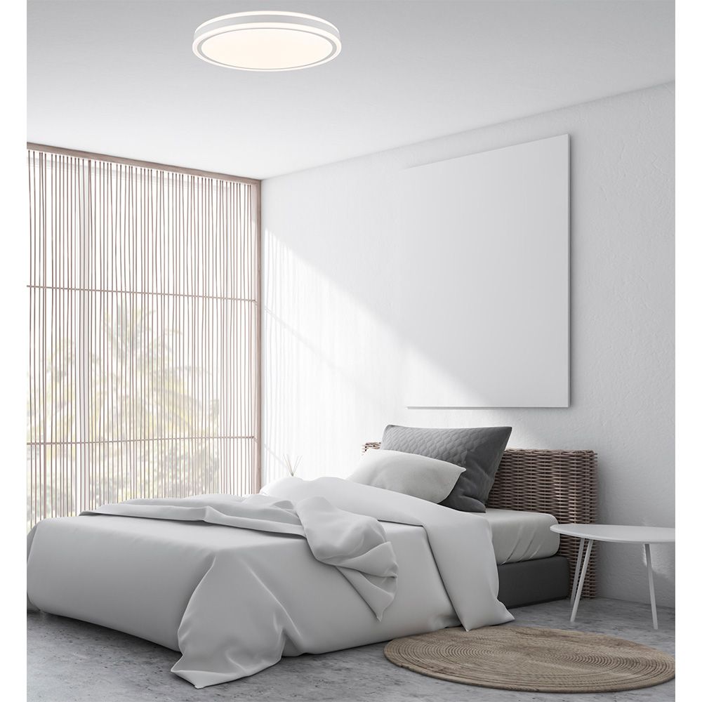 Plafon LED circular, targes, 46 W, 3CCT, 5060 LM, branco, Ø40 x 6,5 cm - Image 3