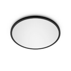 Plafon redondo preto valen, 16 W, 2.000 LM, 2200-6500 K, Ø291 x 24 mm