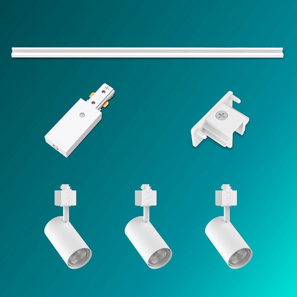 Sistema de trilho easylink 3 projetores, zilo, 5 W, branco - Image 2