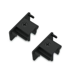 Tapa final easylink, negra, 2 uds