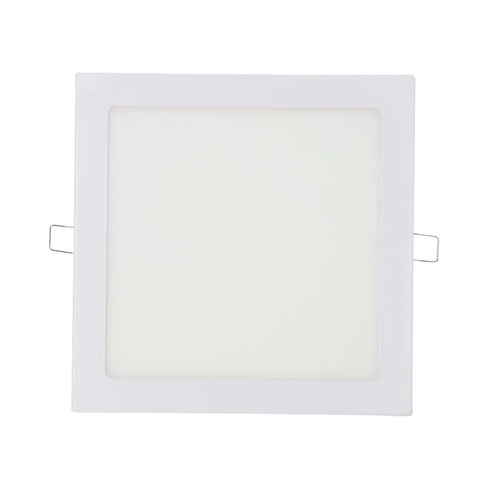 Downlight LED quadrado de embutir 20 W LUZ fria 6400 K 1500 LM branco 22 x 22 cm - Image 2