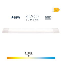 EDM Fita LED 48 w 4000 k luz natural 4200 lm 121,3 x 3,1 x 12 cm