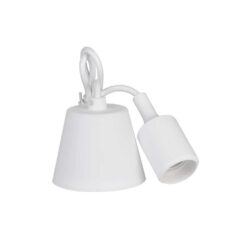 Cabo para candeeiro suspenso de silicone E27 60W COR branco EDM