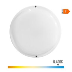 Aplique LED redondo com crepúsculo e sensor de movimento 18w 1820 lm 6.400k luz fria 23 x 10,2 x 4,5 cm