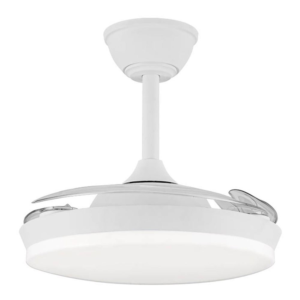 Ventilador teto, LED 3CCT, pás retrácteis, milky S ECO, 39 W, 3822 LM, branco, Ø92 cm, plafon Ø39 cm, altura 32 - 42 cm - Image 3