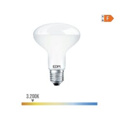 EDM Lâmpada refletora LED r90 e27 12w 1154lm 3200k luz quente ø9 ângulo de abertura: 120° edm