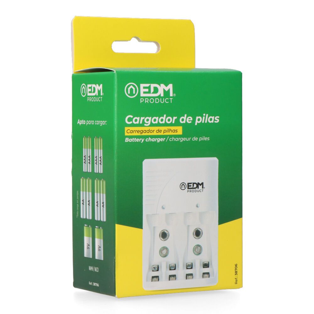Carregador de pilhas para: 4 pilhas AA - AAA - 9V 220-240V 50Hz - Image 4