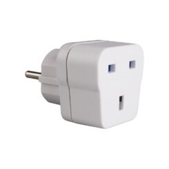Adaptador inglês com t/tl (para viajar para Espanha) 13a 4,8mm branco av1 solera