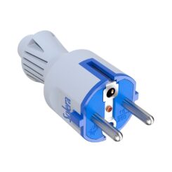 Plugue 2p+t, elastômero branco 16a 250v. Lareira 706ckb