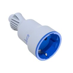 Base móvel 2p+e, 16 a 250 v borracha branca