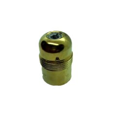Casquilho vintage em metal latão e27