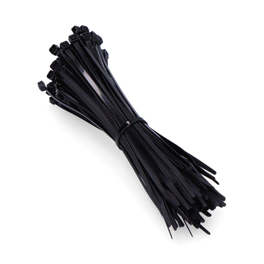 Abraçadeiras de nylon UBN 4,5x190mm preto 100UN. fischer
